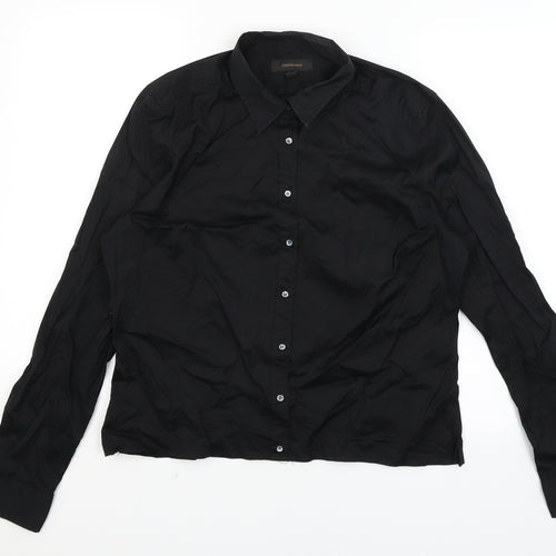 Country Roads Womens Black   Basic Button-Up Size XL