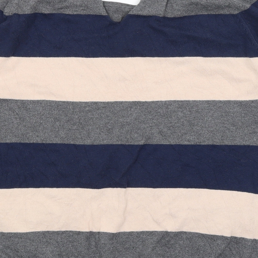 VERO MODA Womens Grey Striped  Basic T-Shirt Size S