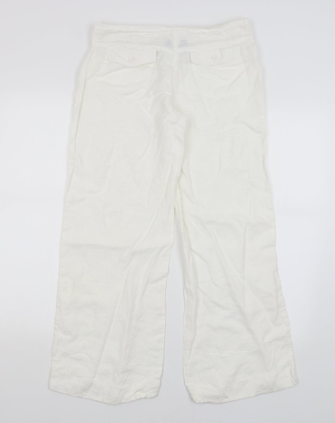 Atmosphere Womens White   Trousers  Size 8 L27.5 in