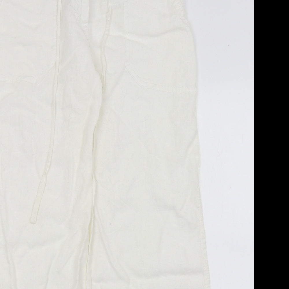 Atmosphere Womens White   Trousers  Size 8 L27.5 in