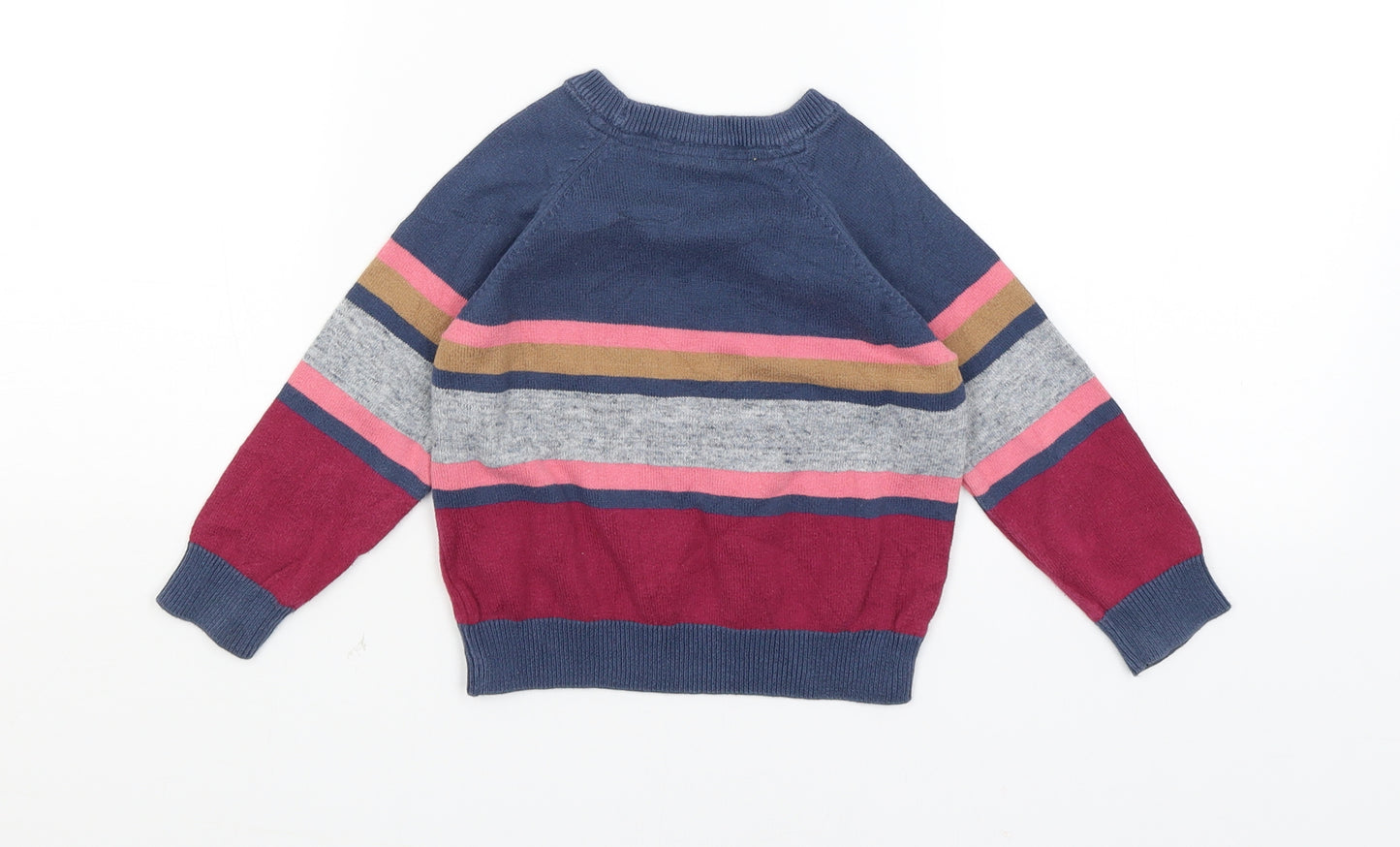 Mini Club Baby Blue Striped  Pullover Jumper Size 18-24 Months