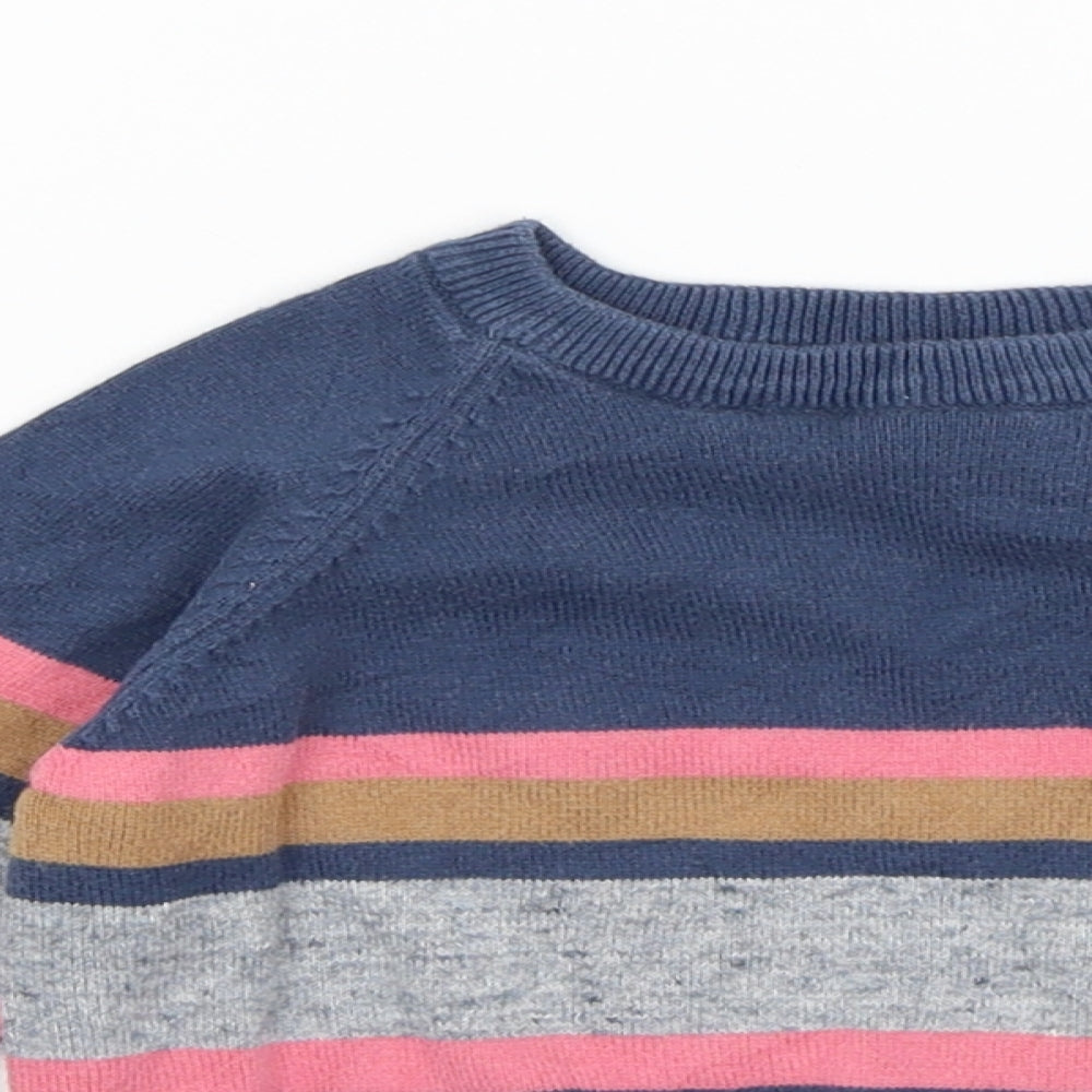 Mini Club Baby Blue Striped  Pullover Jumper Size 18-24 Months