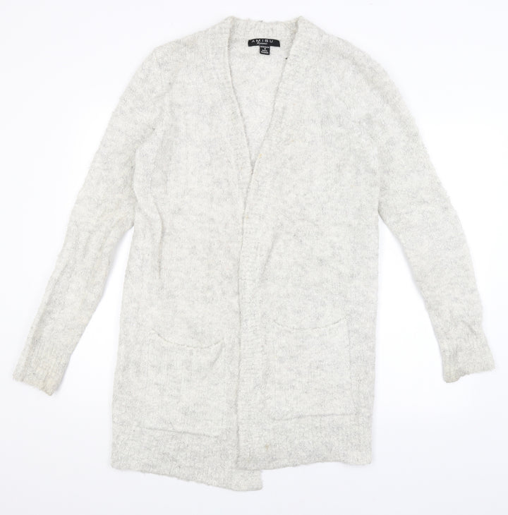 Amisu Womens Ivory   Wrap Jumper Size S