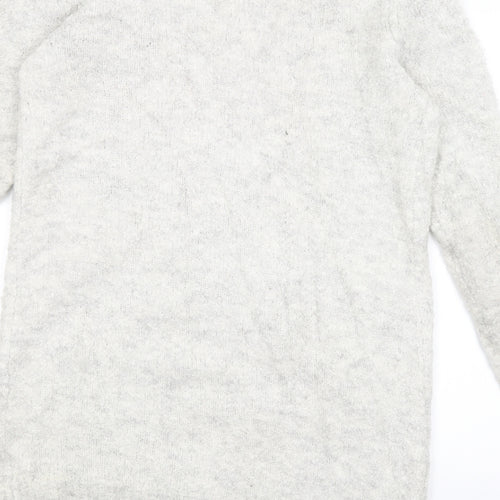Amisu Womens Ivory   Wrap Jumper Size S