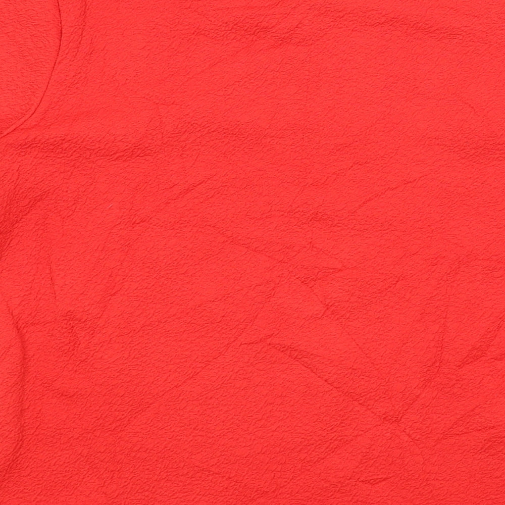 M&S Womens Red   Basic T-Shirt Size 12