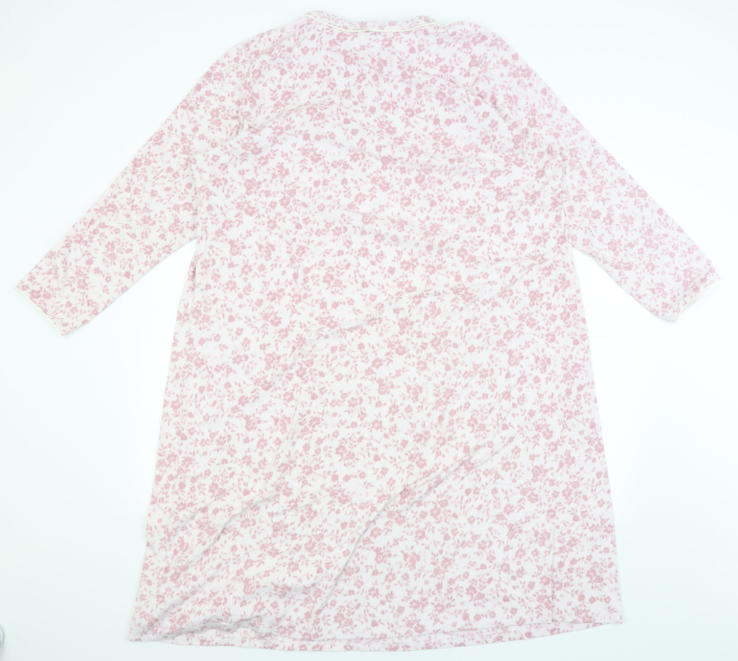 M&S Womens Pink Floral  Top Nightshirt Size 20