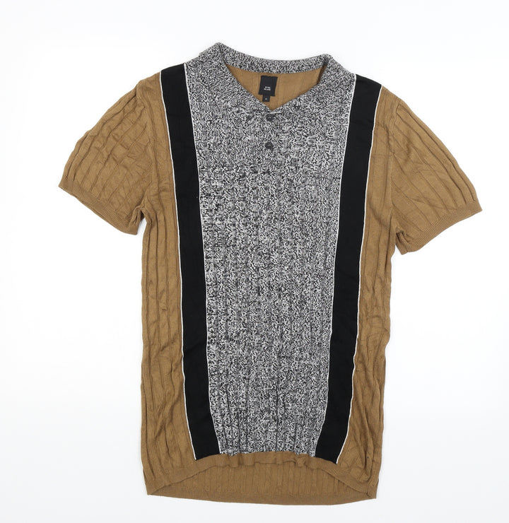 River Island Womens Brown Basic T-Shirt Size M