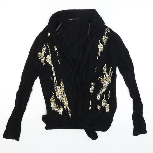 Jeff & Co Womens Black   Wrap Jumper Size 12