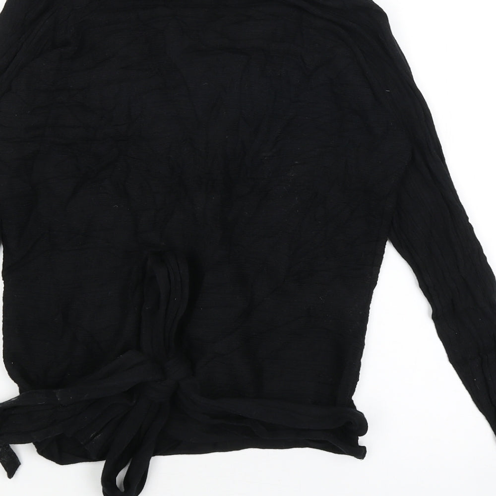 Jeff & Co Womens Black   Wrap Jumper Size 12