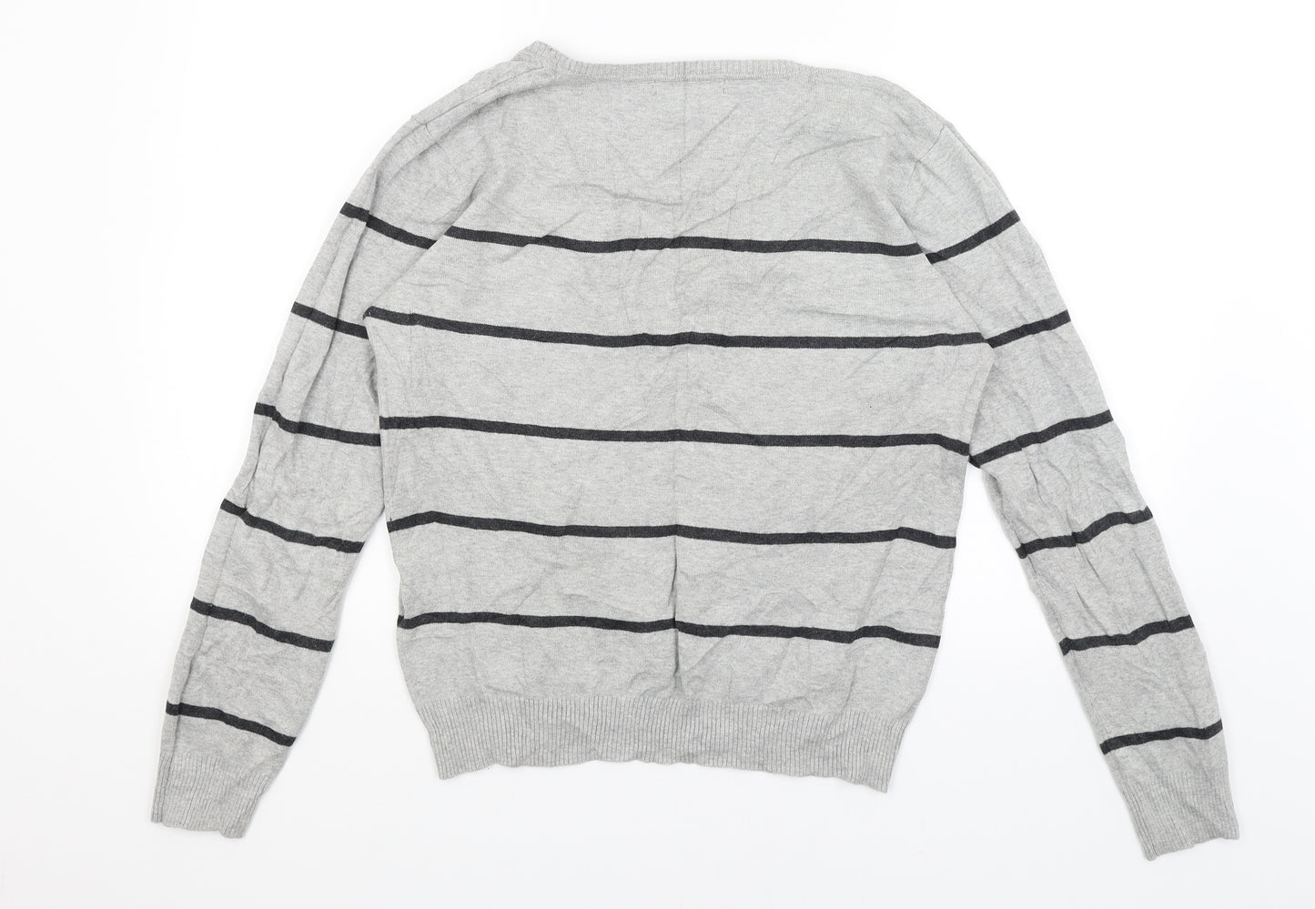 Atmopshere Womens Grey Striped  Pullover Jumper Size 18