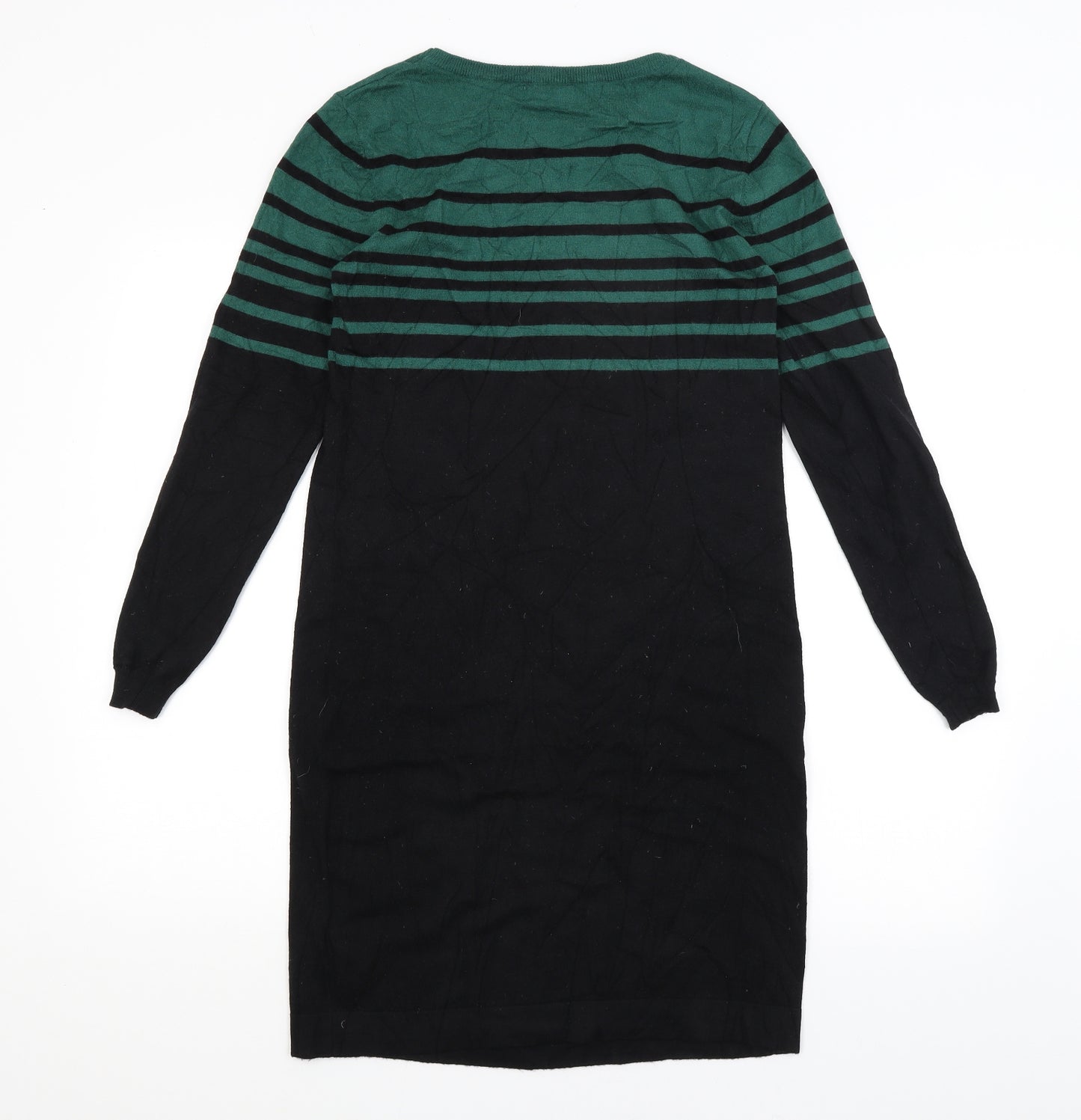 Sugarhill Womens Black Striped  Jumper Dress  Size 8