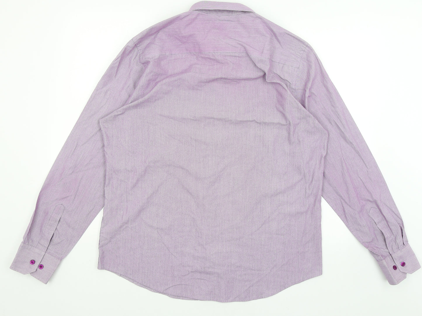 F&F Mens Purple    Dress Shirt Size 16.5