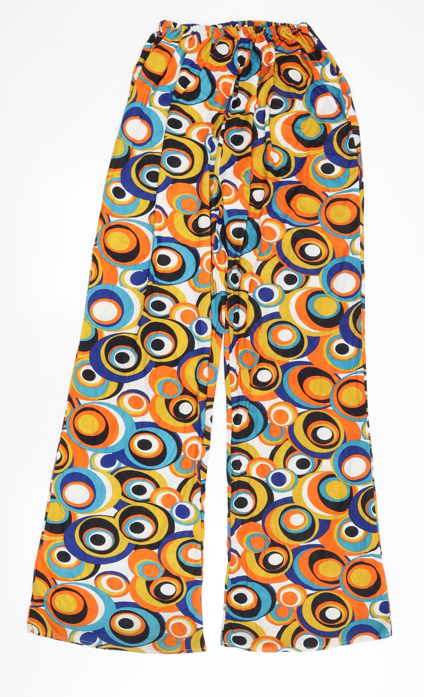 Wicked Womens Yellow Polka Dot  Trousers  Size XL L32 in