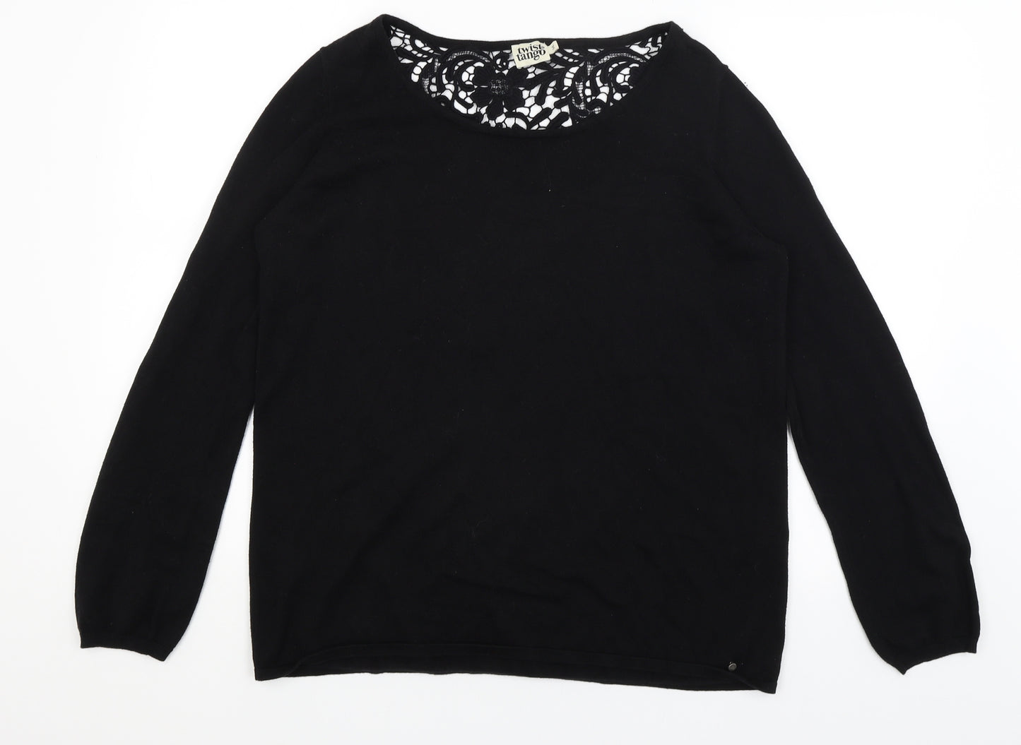 Twist & Tango Womens Black   Pullover Jumper Size M