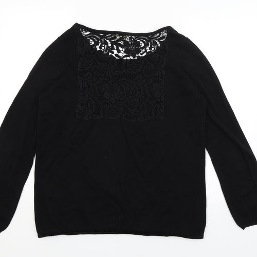 Twist & Tango Womens Black   Pullover Jumper Size M