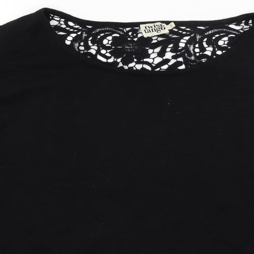 Twist & Tango Womens Black   Pullover Jumper Size M