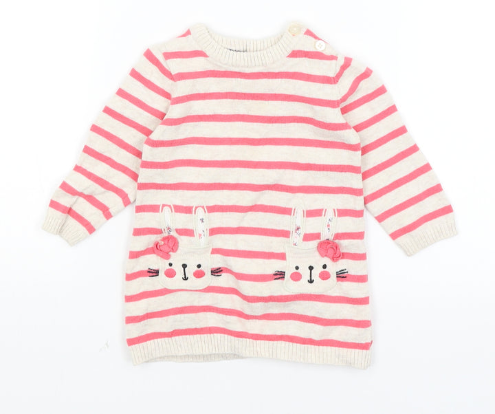 Early Days Baby Ivory Striped  Pullover Jumper Size 6-9 Months