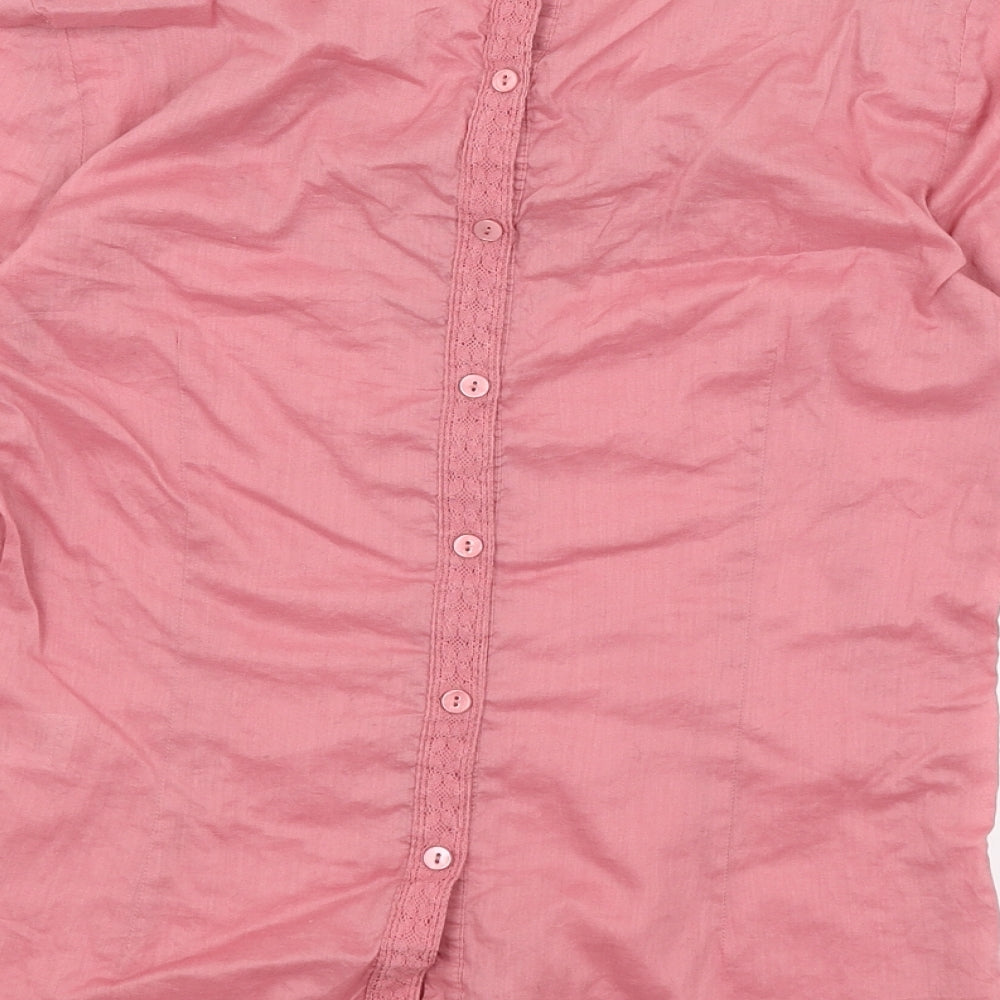 Warehouse Womens Pink   Basic Blouse Size 10