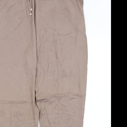Dorothy Perkins Womens Brown   Trousers  Size 14 L26.5 in