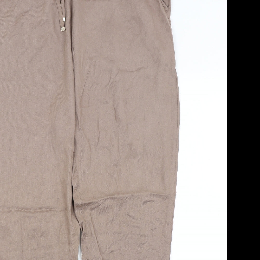 Dorothy Perkins Womens Brown   Trousers  Size 14 L26.5 in