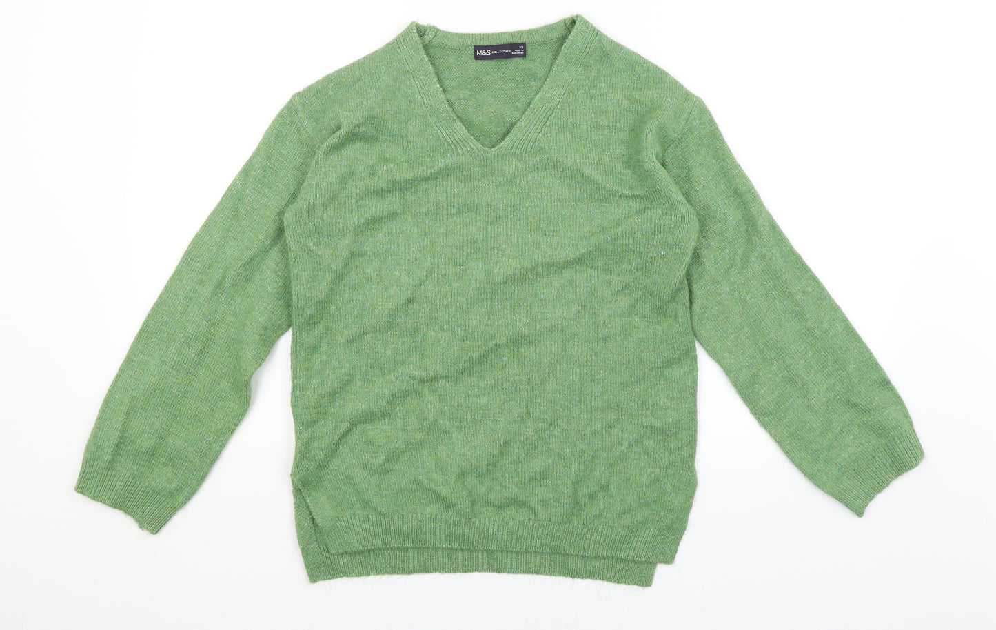 M&S Womens Green   Pullover Jumper Size XS