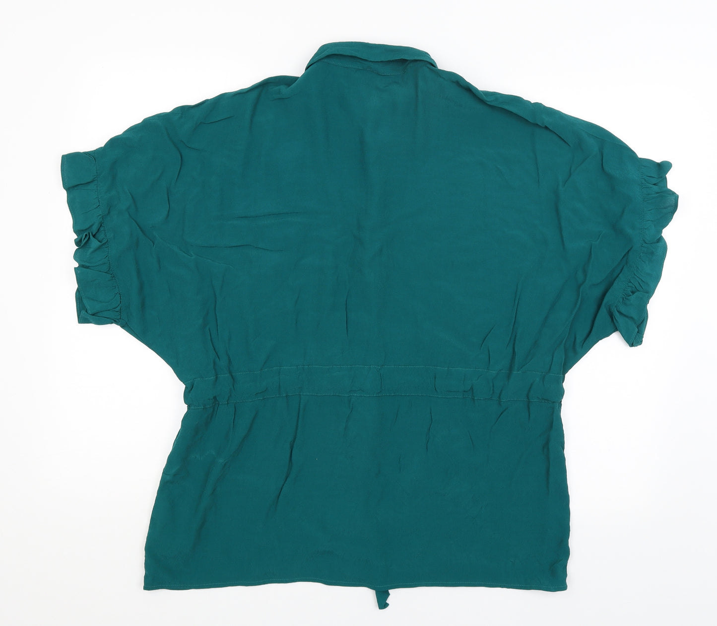 Zara Womens Green   Basic Button-Up Size M