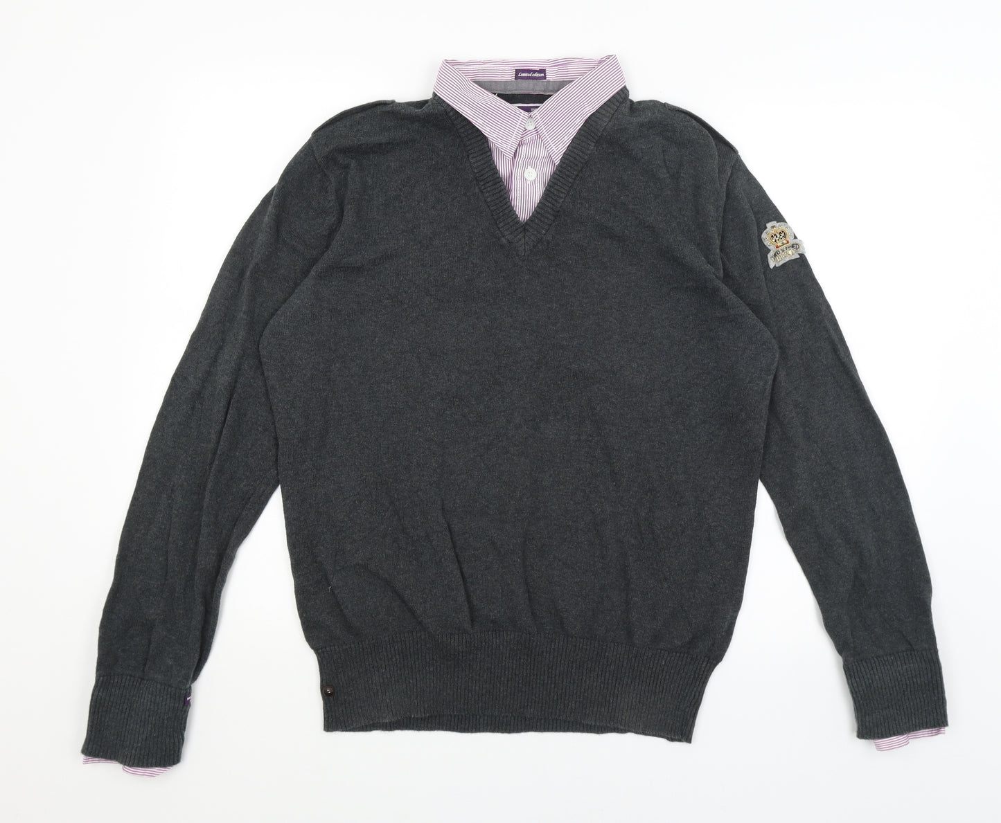 Two Stones Mens Grey   Pullover Jumper Size XL