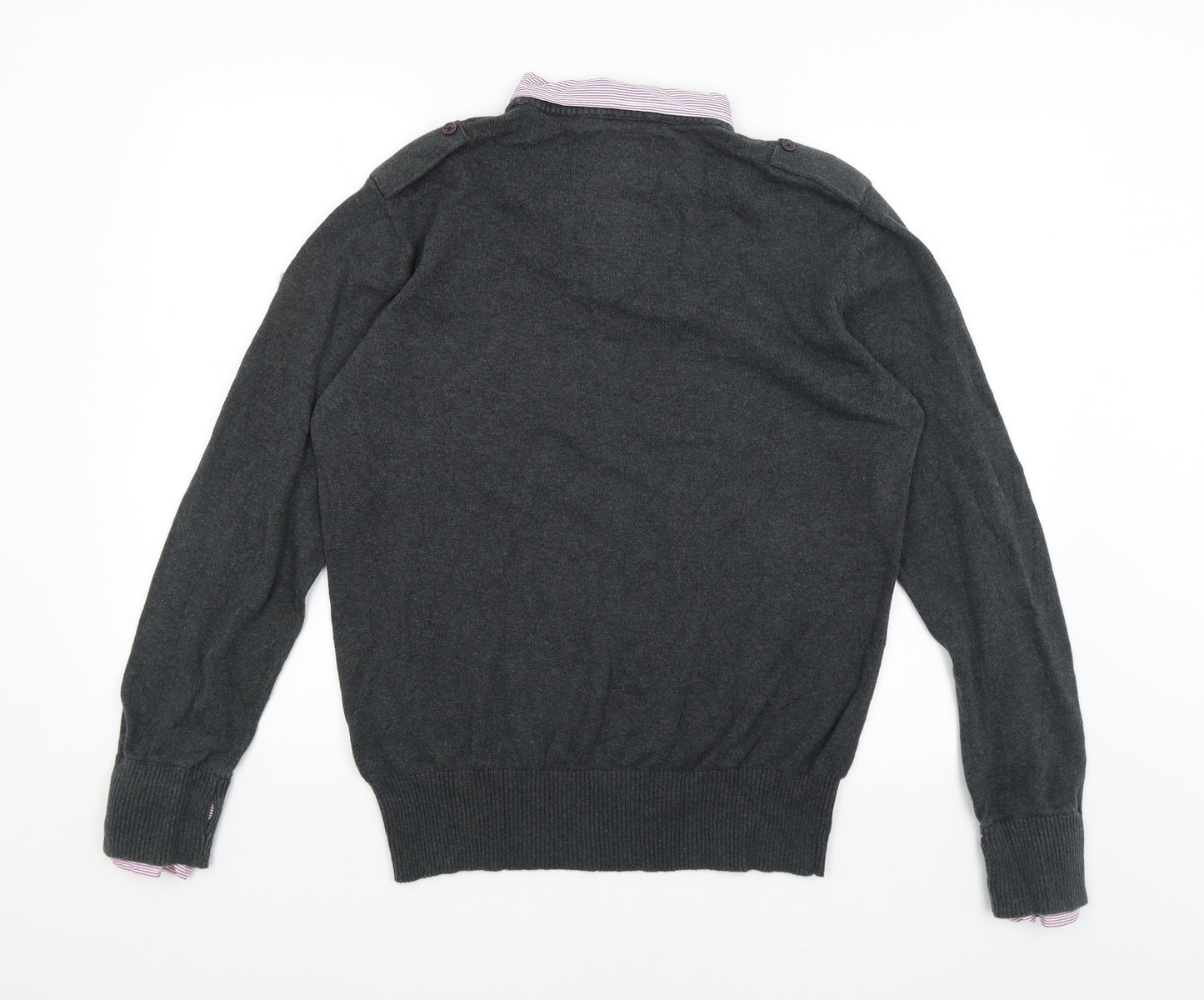 Two Stones Mens Grey   Pullover Jumper Size XL
