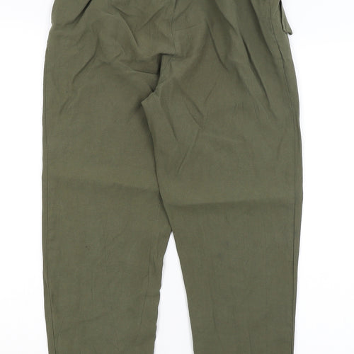 H&M Womens Green   Trousers  Size 8 L25 in