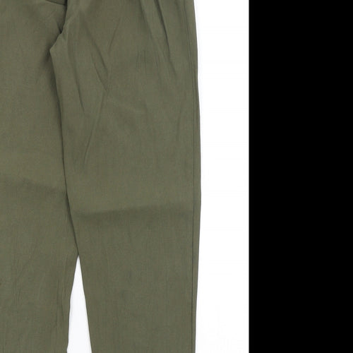 H&M Womens Green   Trousers  Size 8 L25 in