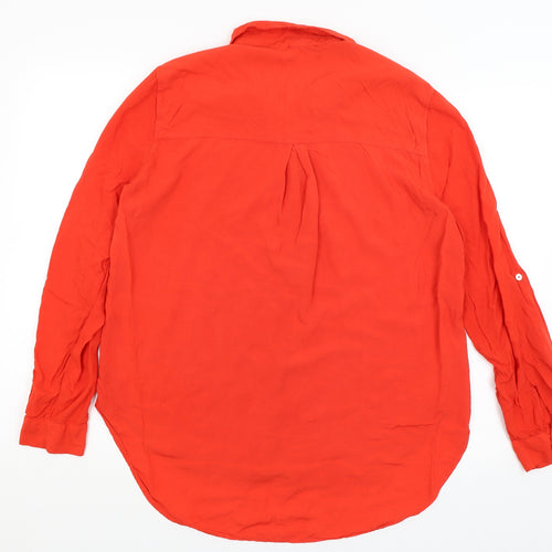 Jane & Dilaney Womens Red   Basic Button-Up Size L