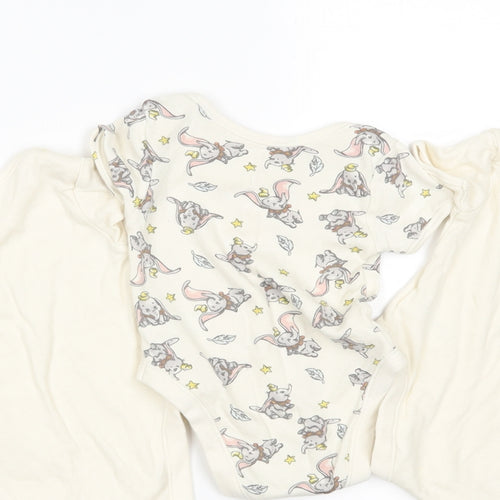 George Baby Multicoloured Geometric  Romper One-Piece Size 6-9 Months  - PACK OF THREE DISNEY VESTS