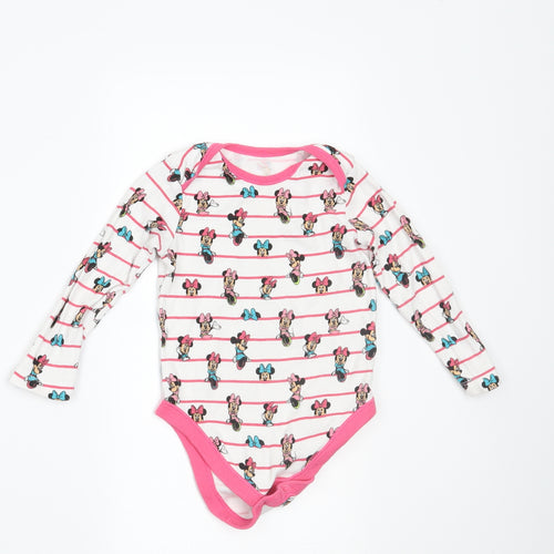 Disney Baby Girls  Geometric  Basic T-Shirt Size 9-12 Months  - MINNIE MOUSE BODYSUIT
