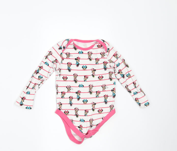 Disney Baby Girls  Geometric  Basic T-Shirt Size 9-12 Months  - MINNIE MOUSE BODYSUIT