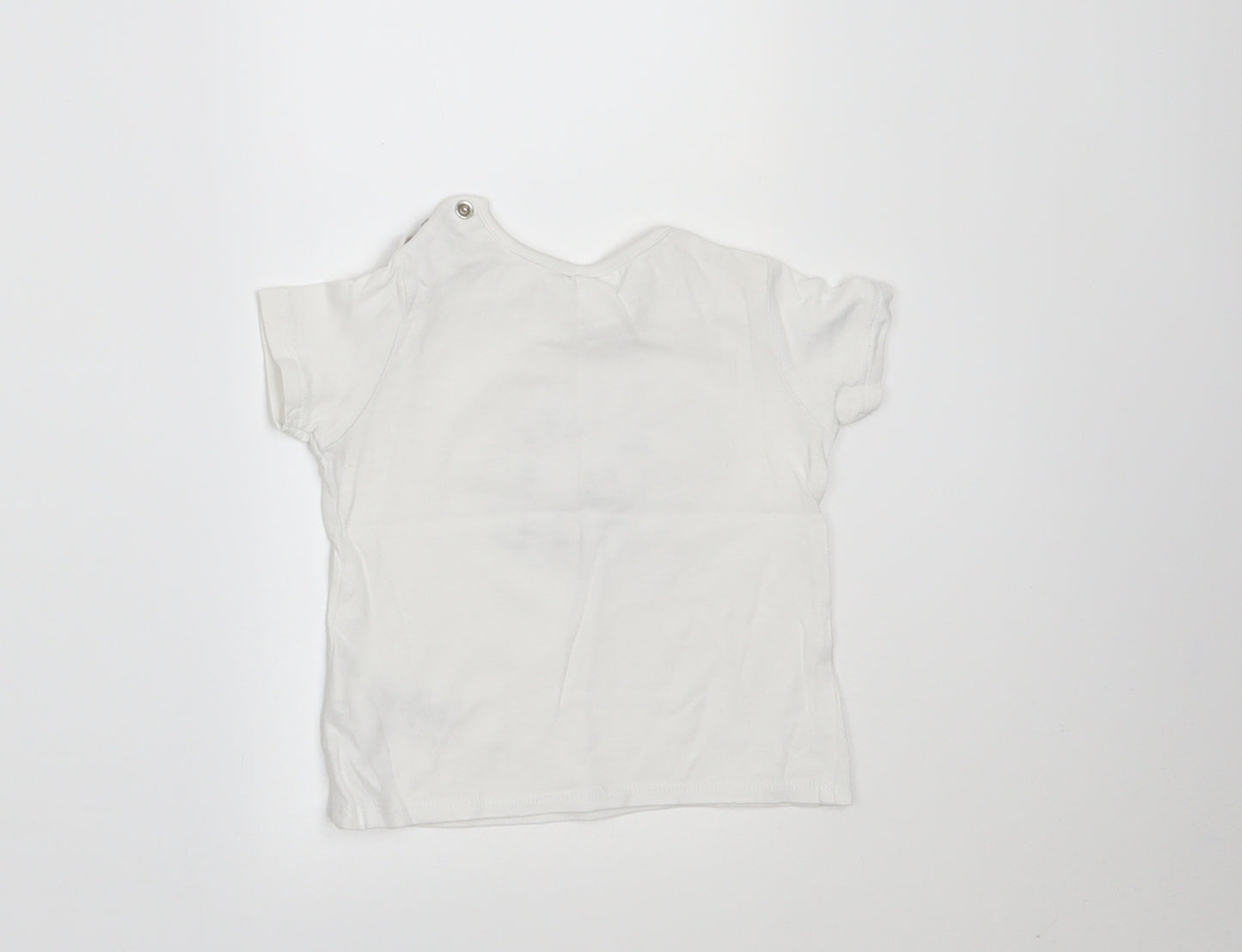 NEXT Boys White Geometric  Basic T-Shirt Size 3-6 Months