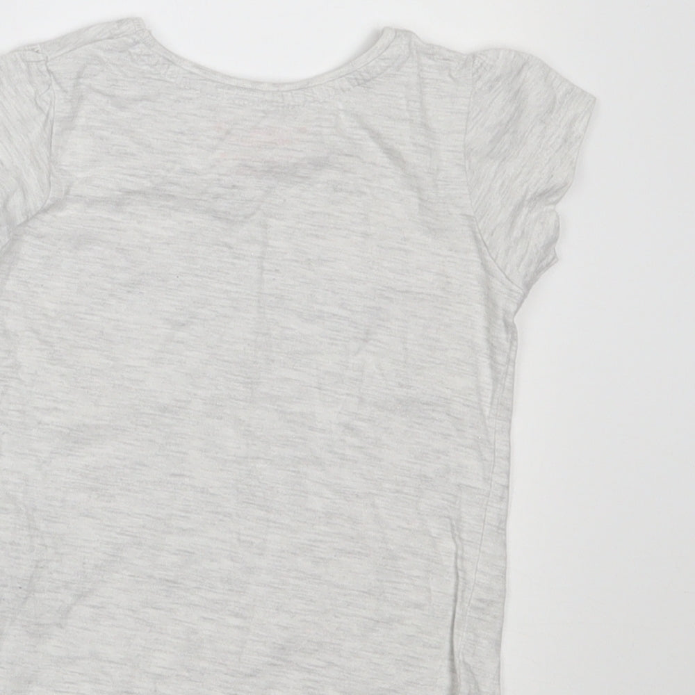 Primark Girls Grey   Basic T-Shirt Size 18-24 Months  - always believe that something wondeerful is about to happen