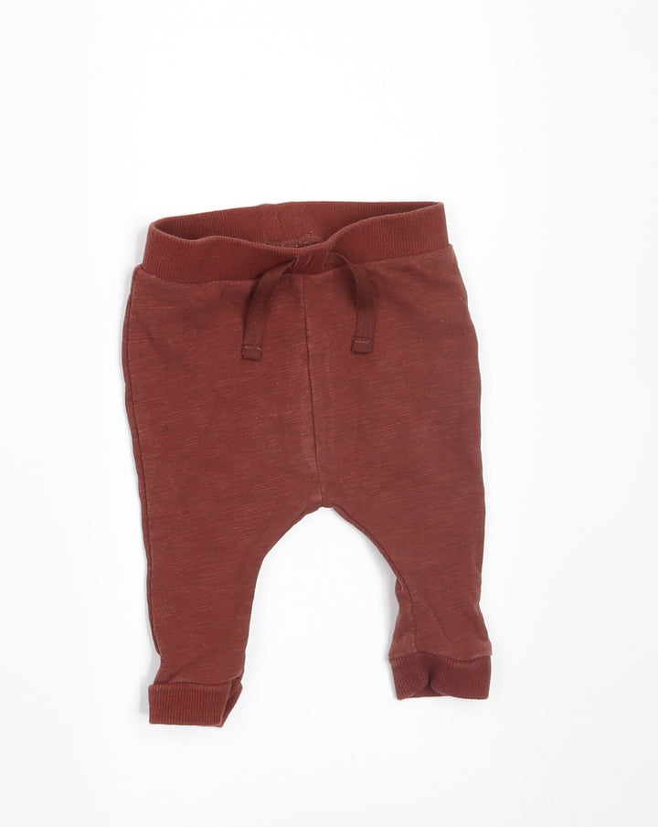 NEXT Boys Brown   Jogger Trousers Size 0-3 Months