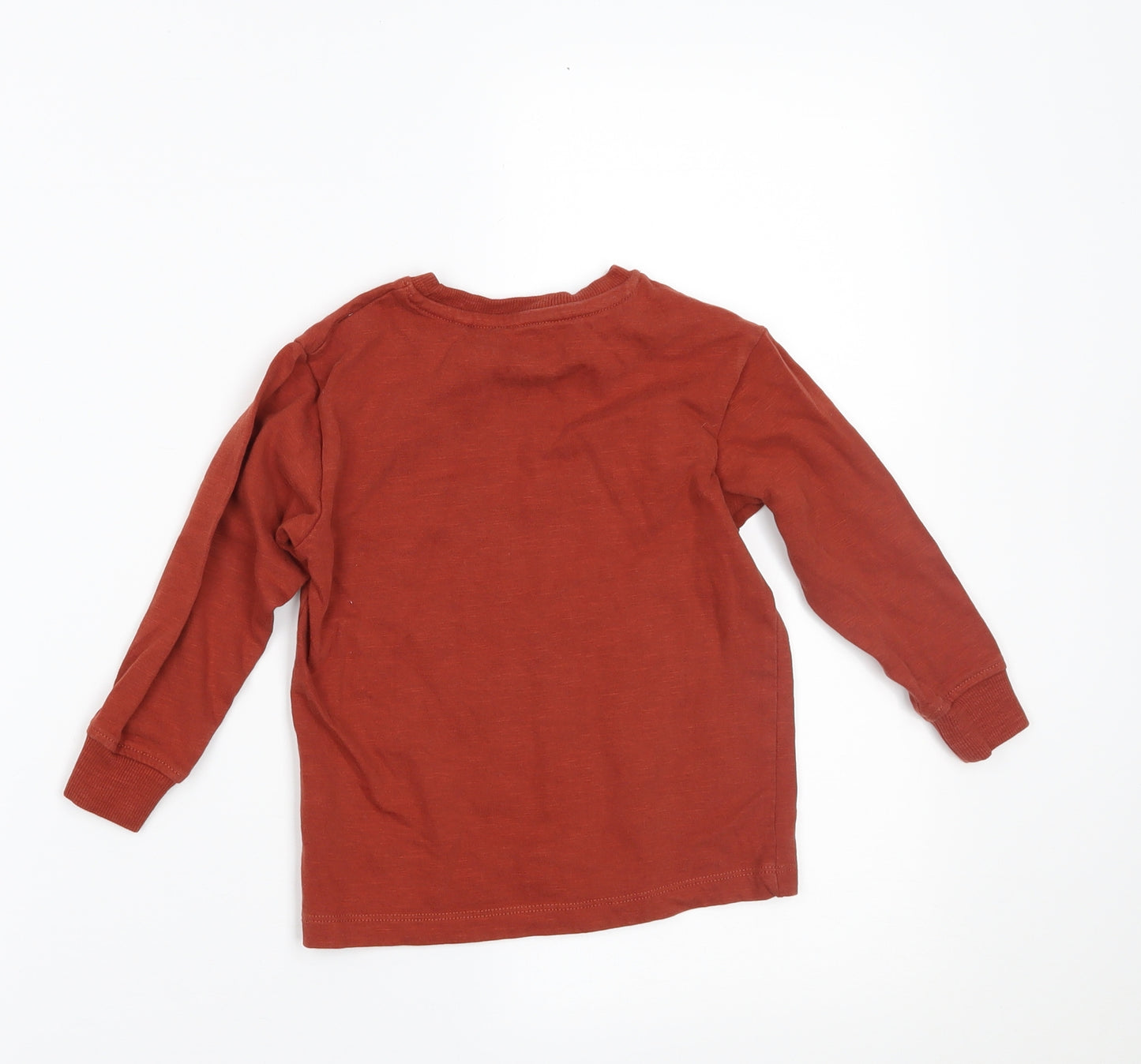 NEXT Boys Orange   Pullover Sweatshirt Size 3 Years