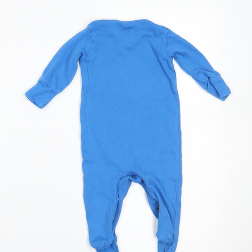 NEXT Boys Blue   Babygrow One-Piece Size 0-3 Months  - BUILT IN MITTENS