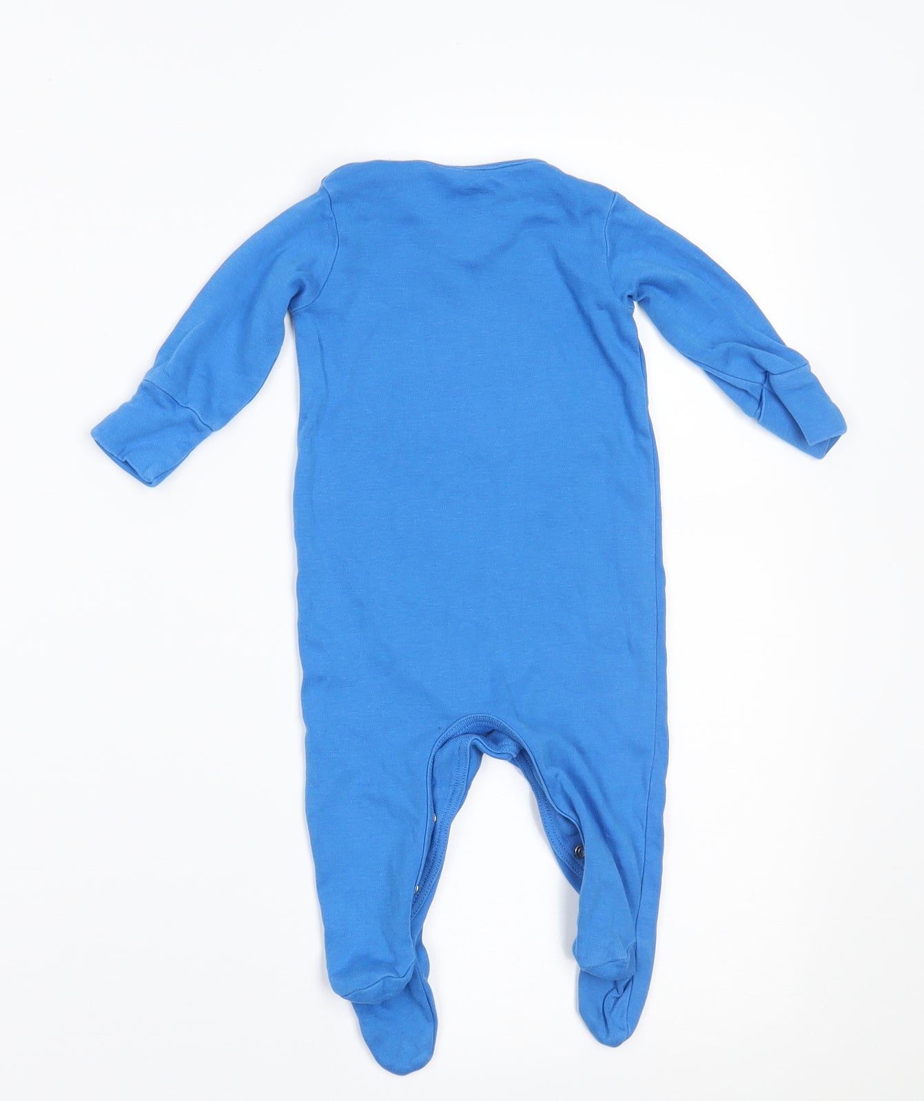 NEXT Boys Blue   Babygrow One-Piece Size 0-3 Months  - BUILT IN MITTENS