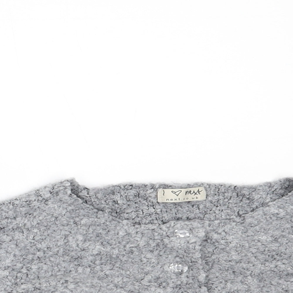 NEXT Girls Grey   Cardigan Jumper Size 9-12 Months