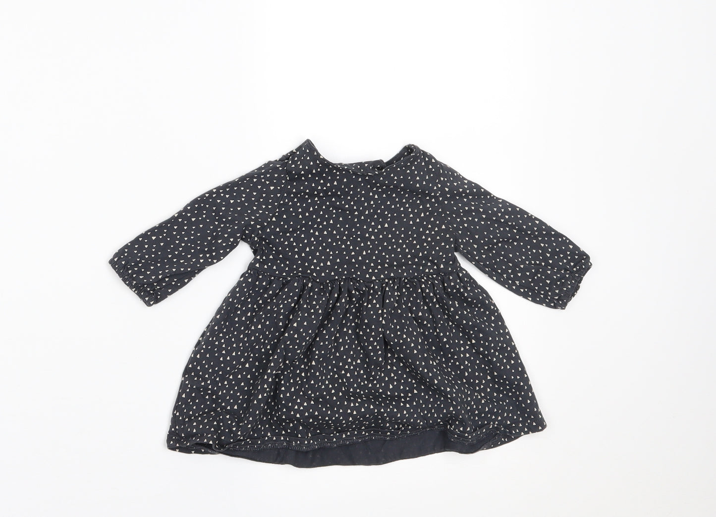 NEXT Girls Grey Geometric  A-Line  Size 0-3 Months
