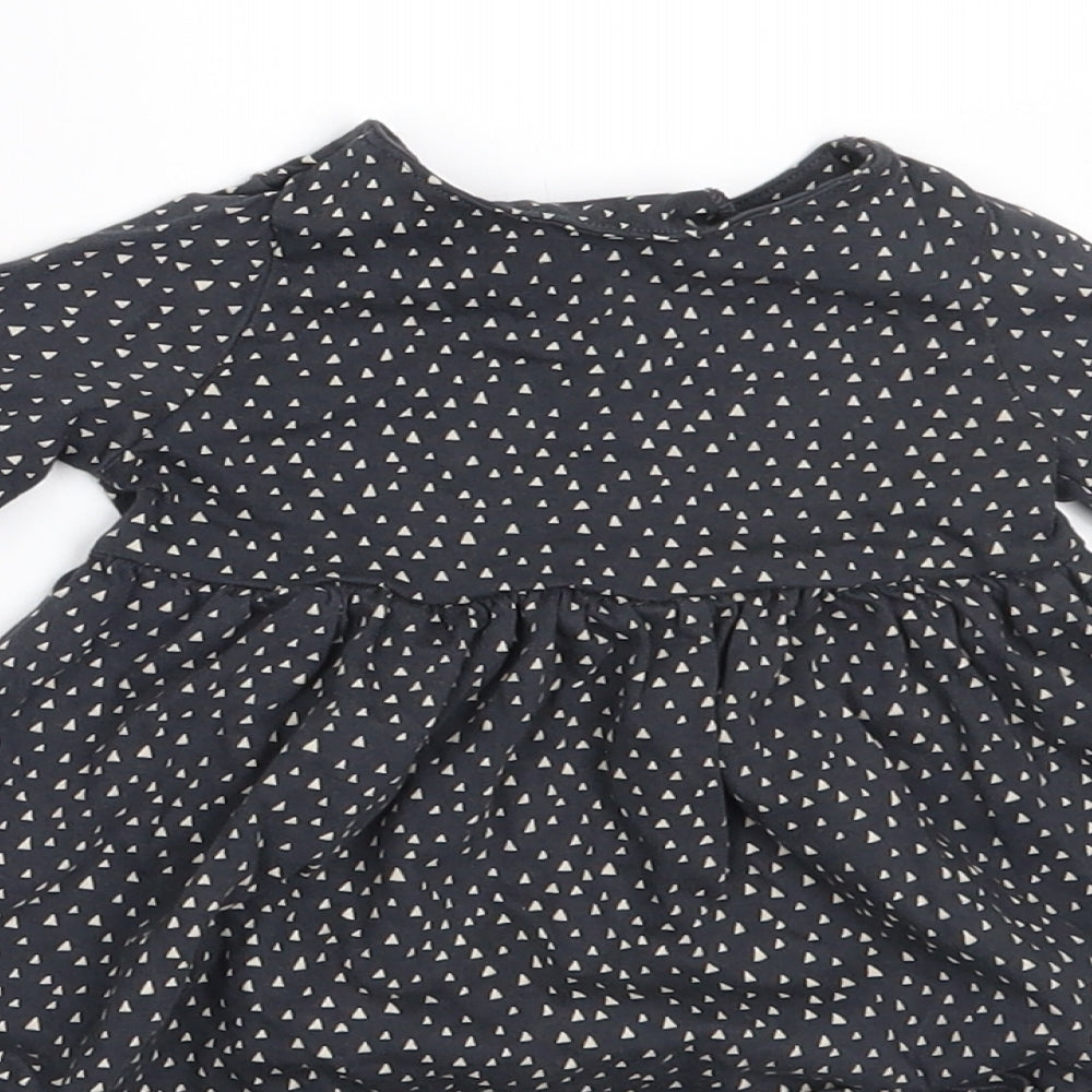 NEXT Girls Grey Geometric  A-Line  Size 0-3 Months