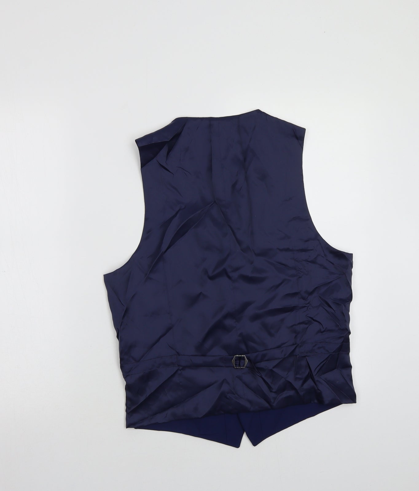 M&S Mens Blue   Jacket Suit Waistcoat Size S