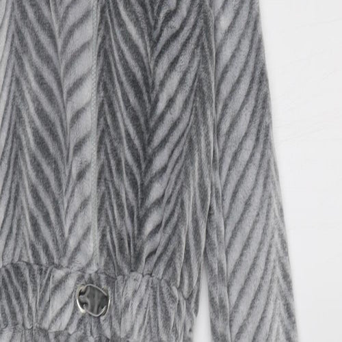 River Island Girls Grey Striped   Bodysuit Size 11-12 Years  - Onesie