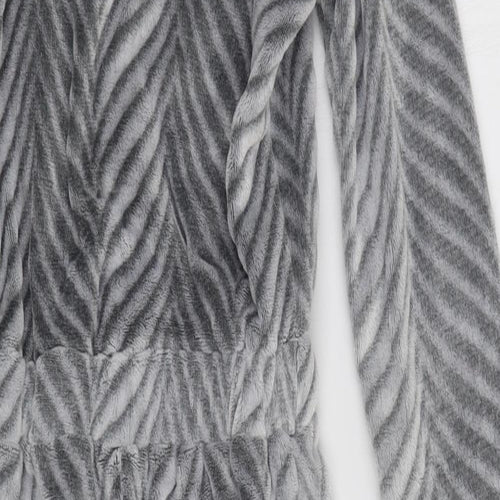 River Island Girls Grey Striped   Bodysuit Size 11-12 Years  - Onesie