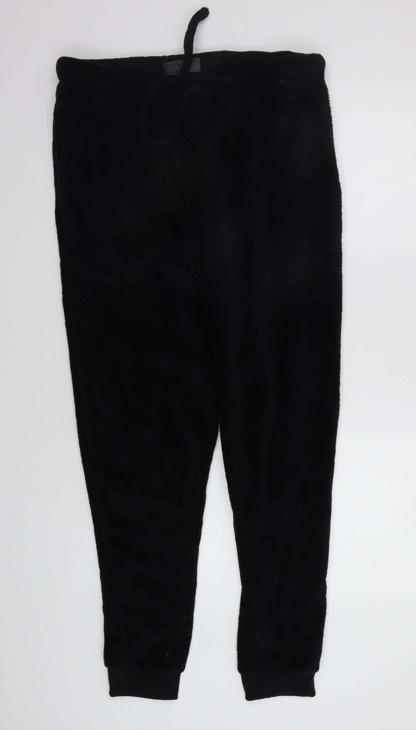 Primark Womens Black  Fleece  Pyjama Pants Size L