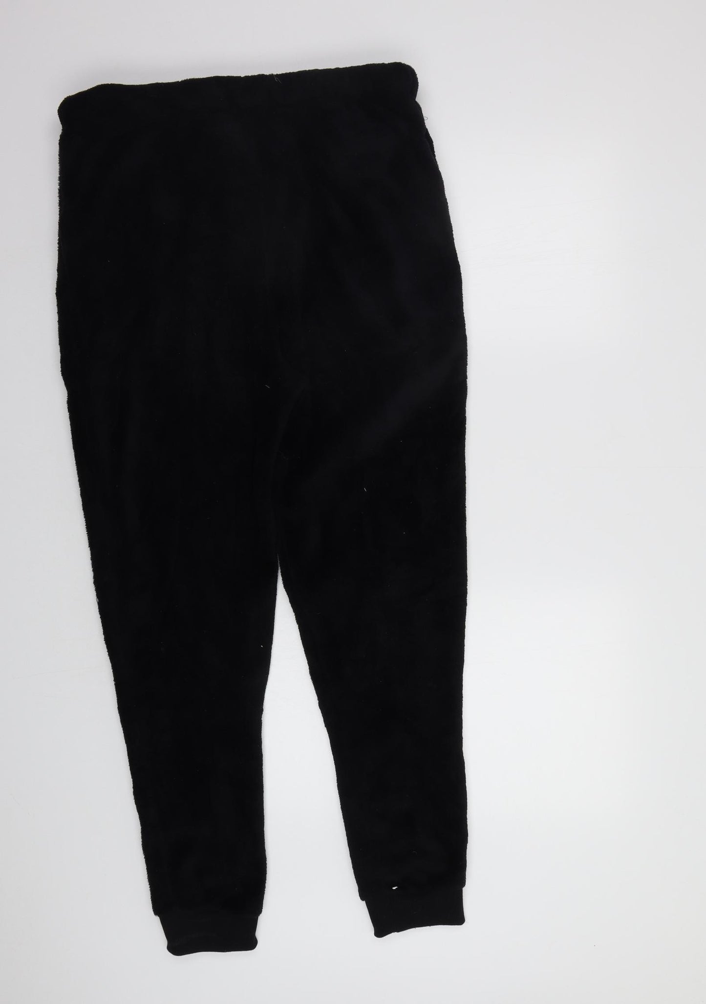 Primark Womens Black  Fleece  Pyjama Pants Size L