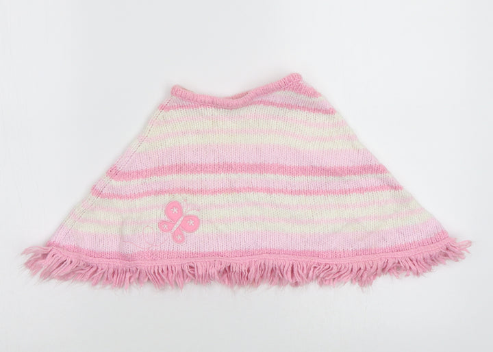 Zip Zap Baby Pink Striped Cape Jumper Size 6-9 Months