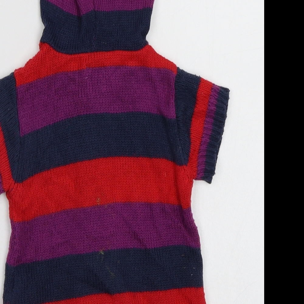 F&F Baby Multicoloured Striped  Cardigan Jumper Size 12-18 Months